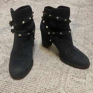 Valentino Rock Stud Ankle Booties
